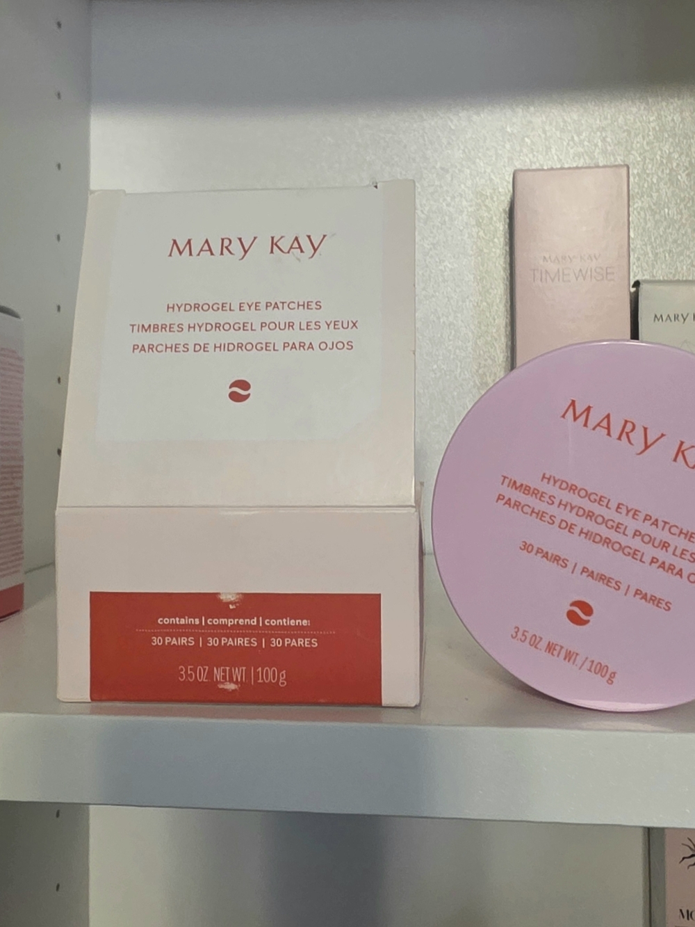 Mary Kay Pink Hydrogel Eye Patches - Soothing Under-Eye Treatment